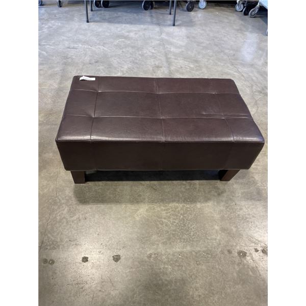 LEATHER OTTOMAN