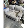 Image 1 : LIGHT BEIGE LEATHER LOVE SEAT