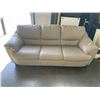 Image 1 : LIGHT BEIGE LEATHER SOFA