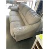 Image 3 : LIGHT BEIGE LEATHER SOFA