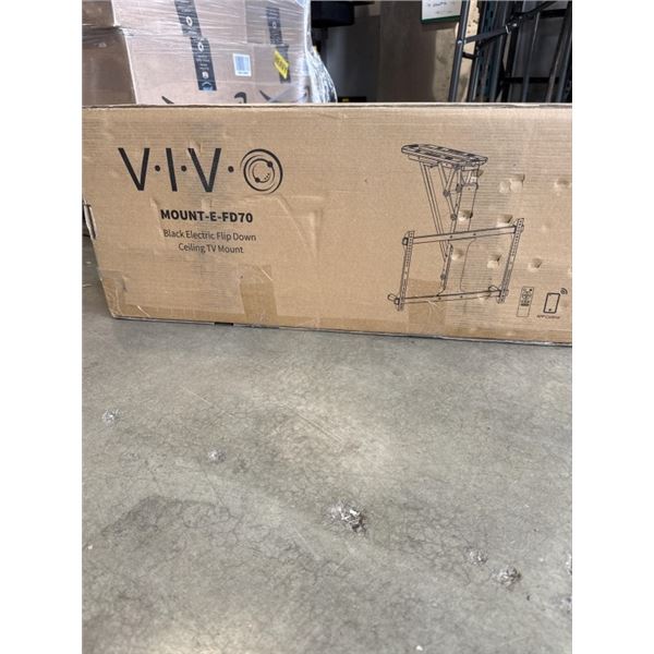 VIVO BLACK ELCTRIC FLIP DOWN CEILING TV MOUNT