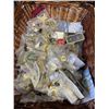 Image 2 : BASKET OF VARIOUS PINS, BUTTONS, MEDALS. MOSTLY HOCKEY RELATED
