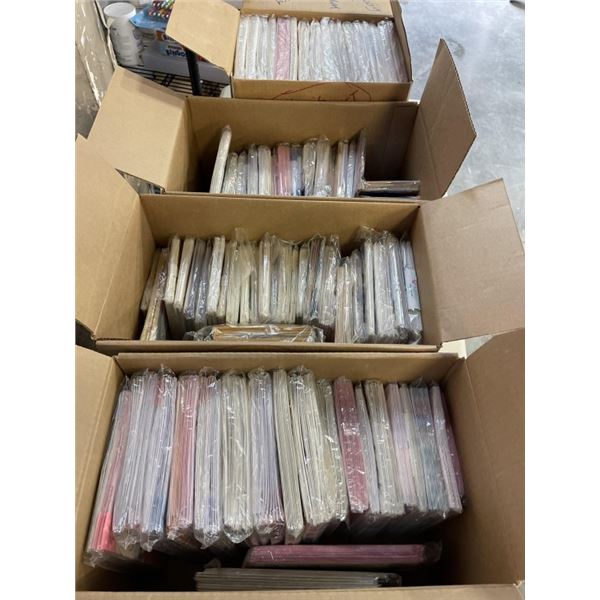 5 BOXES OF ASSORTED VINTAGE GREETING CARDS, PACKS OF 12 APPROX 800 TOTAL