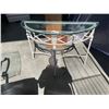 Image 1 : GLASS TOP HALL TABLE