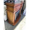 Image 2 : ELECTRIC FIREPLACE AND MAHOGANY FINISH MANTLE