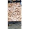 Image 5 : FAUX STONE TOP DINING TABLE AND 4 LEATEHR DINING CHAIRS