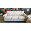 Image 2 : ASHLEY FURNITURE TUFTED NAIL HEAD ROLLED ARM SOFA AND LOVESEAT