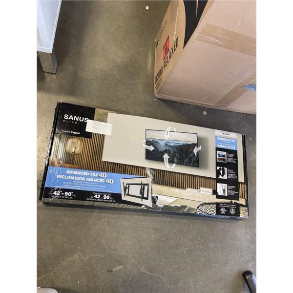 SANUS ADVANCED 42-90" TILTING TV WALL MOUNT, RETAIL $229