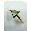 Image 1 : GOLD PLATED STERLING SILVER NATURAL GEMSTONE RING, SIZE  4, RETAIL $250.00.