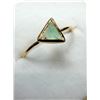 Image 3 : GOLD PLATED STERLING SILVER NATURAL GEMSTONE RING, SIZE  4, RETAIL $250.00.