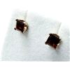 Image 3 : 14KT YELLOW GOLD NATURAL GARNET EARRINGS, RETAIL $350.00. GARNET IS THE BIRTHSTONE FOR JANUARY.