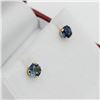 Image 3 : 14KT YELLOW GOLD NATURAL BLUE SAPPHIRE (0.38CT) EARRINGS, RETAIL $350.00. SAPPHIRE IS THE BIRTHSTONE