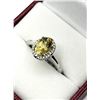 Image 3 : STERLING SILVER NATURAL CITRINE AND NATURAL TOPAZ RING, SIZE 8.75, W/A $700.00. CITRINE IS THE BIRTH