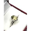 Image 4 : STERLING SILVER NATURAL CITRINE AND NATURAL TOPAZ RING, SIZE 8.75, W/A $700.00. CITRINE IS THE BIRTH