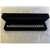 Image 1 : NEW PLATINUM PLATED ICED OUT SIMULATED DIAMOND (CZ) 14.0MM CUBAN LINK BRACELET - 8" LONG
