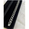 Image 2 : NEW PLATINUM PLATED ICED OUT SIMULATED DIAMOND (CZ) 14.0MM CUBAN LINK BRACELET - 8" LONG