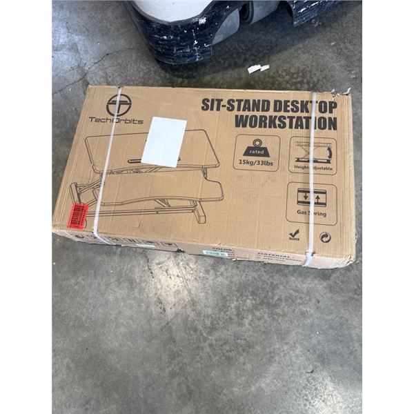 NEW TECH ORBITS BLACK SIT - STAND DESKTOP WORKSTATION