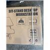 Image 2 : NEW TECH ORBITS BLACK SIT - STAND DESKTOP WORKSTATION