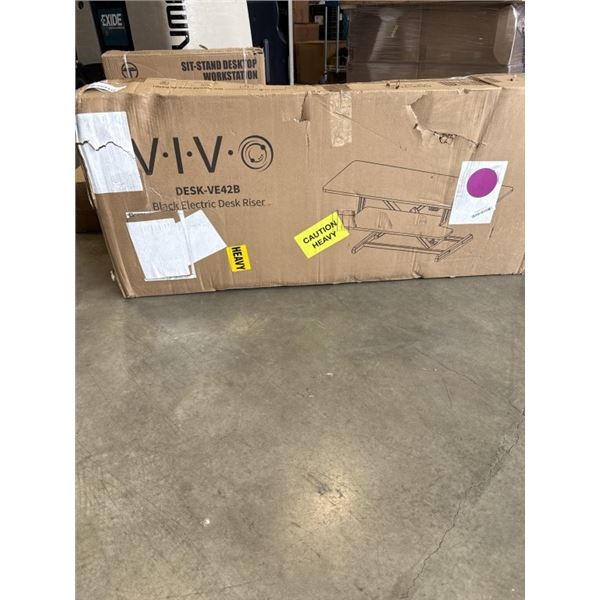 VIVO BLACK ELECTRIC DESK RISER