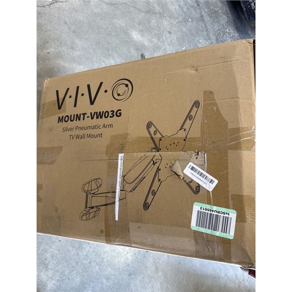 VIVO SILVER PNEUMATIC ARM TV WALL MOUNT
