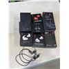 Image 1 : BOX OF BEATS, EARBUDS AND ELECTRONICS. DEFECTIVE STORE RETURNS
