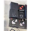 Image 3 : BOX OF BEATS, EARBUDS AND ELECTRONICS. DEFECTIVE STORE RETURNS