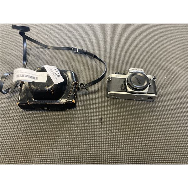 NIKON FE2 35MM CAMERA AND MINOLTA S7, UNKNOWN CONDITION