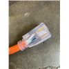 Image 3 : AS NEW 100FT INDOOR OUTDOOR HEAVY DUTY LIGHTED 3 WIRE GROUNDED EXTENSION CORD,ORANGE, 10AWG