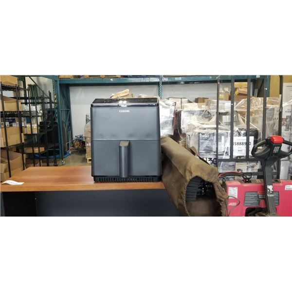 ALUMINUM FOLDABLE CAMP TABLE AND COSORI AIR FRYER