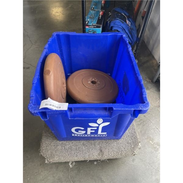 ASSORTED GYM LIFTING WEIGHT PLATES