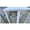 Image 2 : GROUP LOT OF 5 FORKLIFT PROPANE TANKS AND STORAGE CAGE. 2 ARE ALUMINUM, 3 ARE METAL.