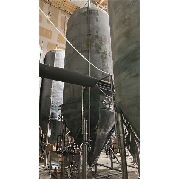 150 HL JACKETED CONICAL BRIGHT BEER TANK. REQUIRES PROFESSIONAL REMOVAL