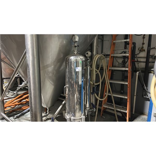 FILTRATION TANK. STANDS APPROX 70"H X 12"D.
