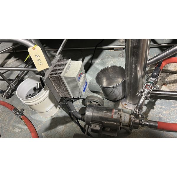 PORTABLE TRANSFER PUMP WITH LENZE CONTROLLER. 20' EXTENSION CABLE