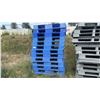 Image 1 : GROUP LOT OF BLUE PLASTIC PALLETS APPROX 13 X 40" X 48"