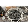 Image 3 : CONTENTS OF HALL IN SECOND BAY AREA. INC APPROX 75' TECK 4/12 CABLE, APPROX 100' CCI ROYAL 600V 10/4