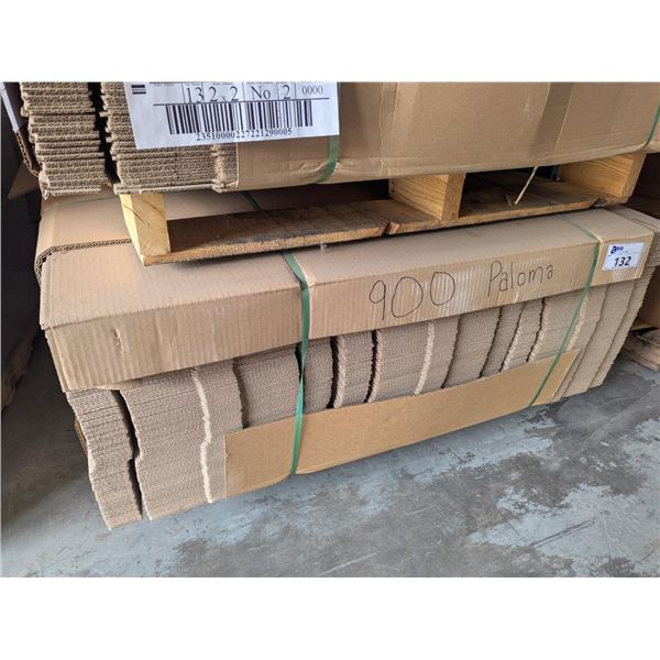 PALLET OF 700 CARDBOARD FLATS
