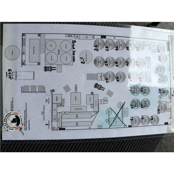 BREWERY LAYOUT OF TANKS & EXITS FOR REMOVAL