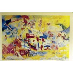 NEIMAN "GAMES" SIGNED,FRAMED & MATTED,MINT W/COA