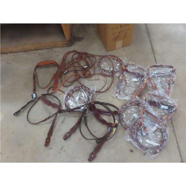 7 New Bridles and 5 New Split Reins