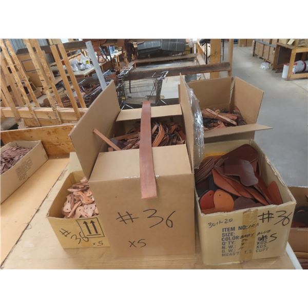 5 Boxes of New Leather Pre-Cut Hook Pick Holders