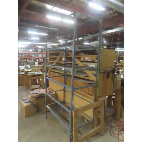 Adjustable Metal Shelf Frame, 94"H × 48"W × 24"D – No Shelves Included