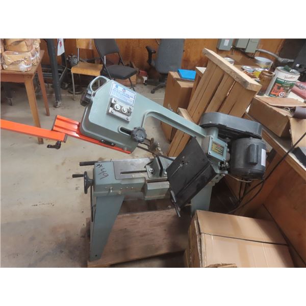 King Metal Cutting Band Saw on Castors