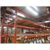 Image 2 : Pallet Racking - 3 Uppers 10 ft, 12 ft Side Rails - 42" Deep. Product On Shelf Not Included.  ft