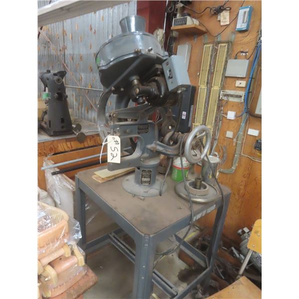 Standing Rivet Machine Standard Rivet Co. Power Riveting Machine on Rolling Stand, Model 66 ...
