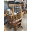 Image 2 : 4 Wood-Framed Sawhorse/Saddle Horse Stands (1 on Castors); 2 at 96", 2 at 36"