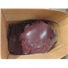 Image 4 : 6 Boxes of Leather Cut-Offs – Latigo, Burgundy, and Harness Straps