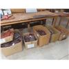 Image 8 : 6 Boxes of Leather Cut-Offs – Latigo, Burgundy, and Harness Straps