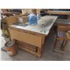 Image 2 : Wood-Frame Prep Table with Fiberglass Top, 34"H × 48"D × 96"L