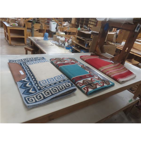 3 New Saddle Blankets